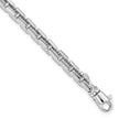 Italian 14k White Gold 4MM Bracelet