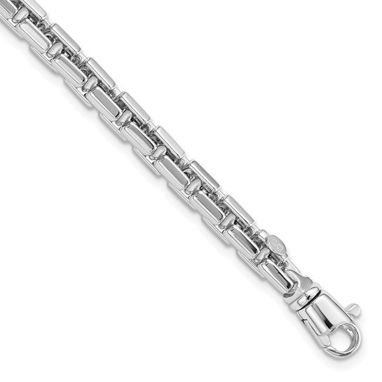 Italian 14k White Gold 4MM Bracelet