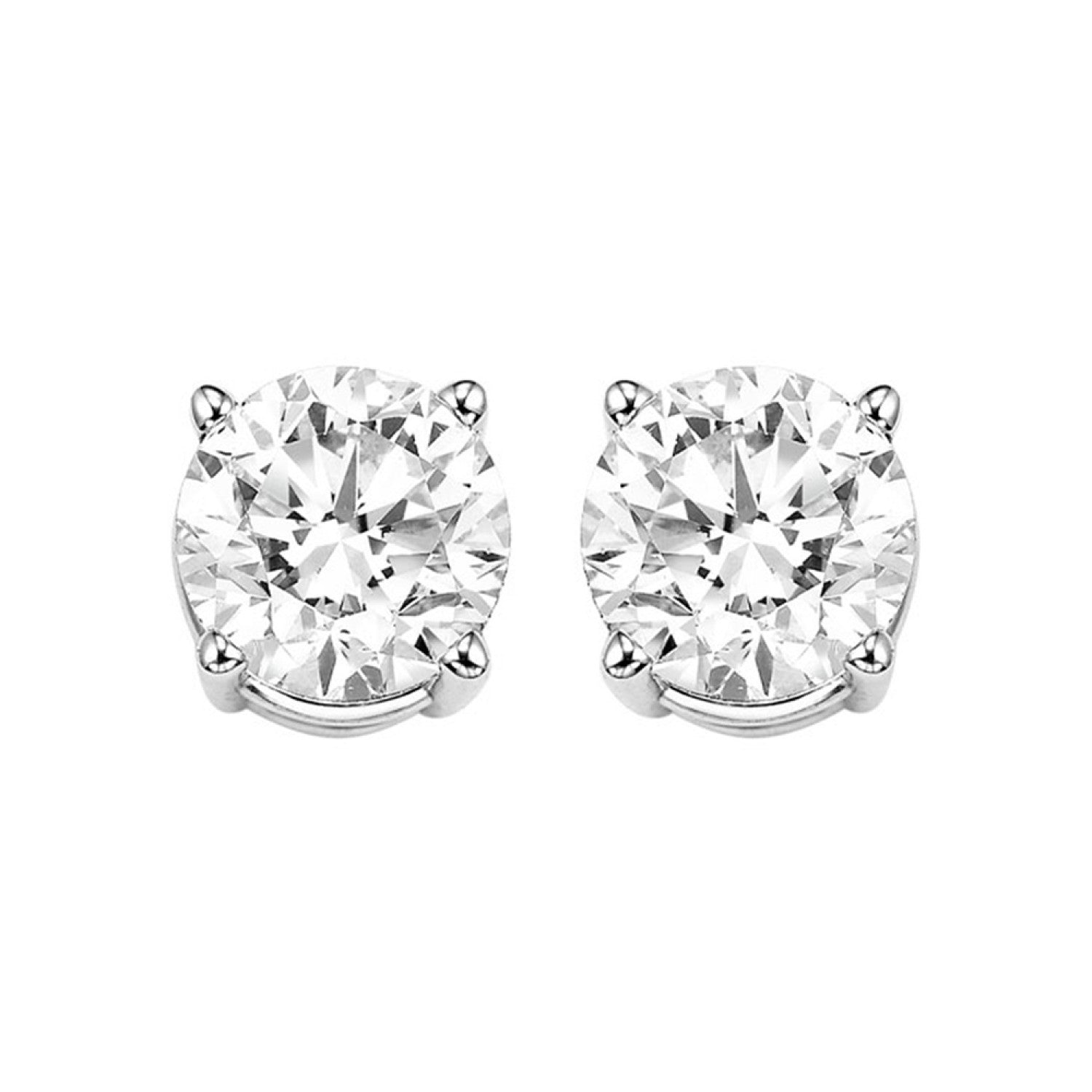 2 Carat Genuine Diamond Studs