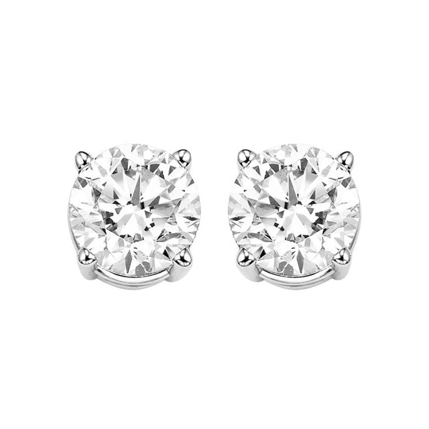 2 Carat Genuine Diamond Studs
