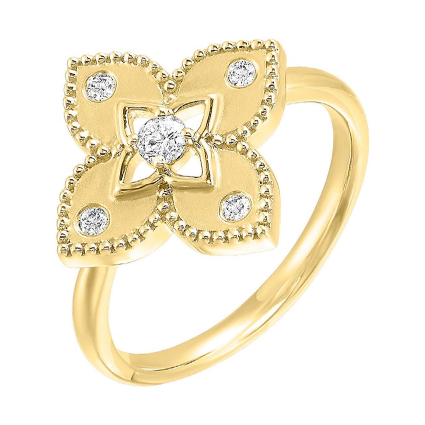 14K Gold Diamond Fashion Ring