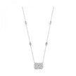 Pave Diamond Necklace 1 Carat