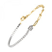 Diamond Tennis Paperclip Bracelet