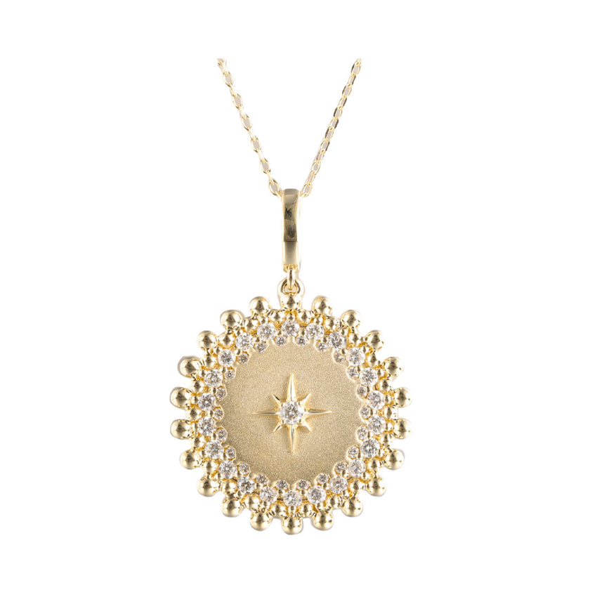 14Kt Yellow Gold Diamond 1/2Ctw Pendant