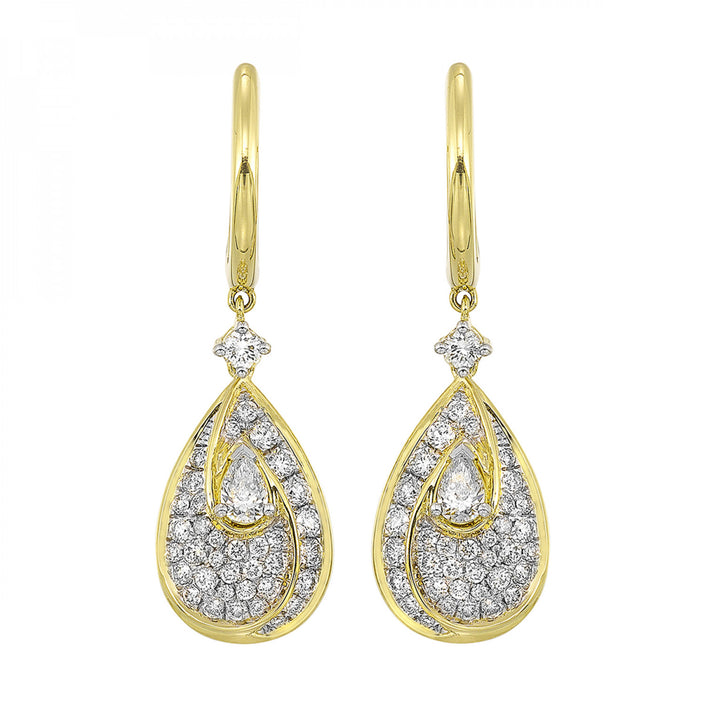 14k Gold Diamond Earrings