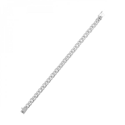 14k Cuban Link Diamond Bracelet