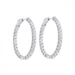 5 Carat Diamond Button Hoops