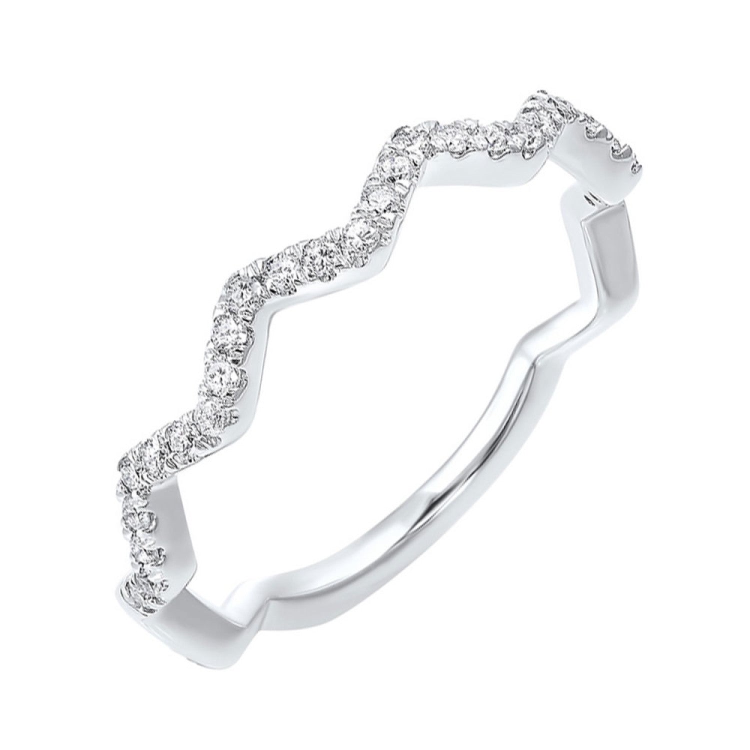 Zig Zag Diamond Band
