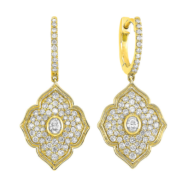 1 Carat Diamond Earrings Dangle