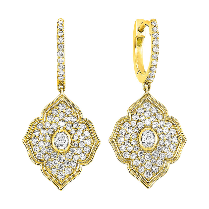 1 Carat Diamond Earrings Dangle