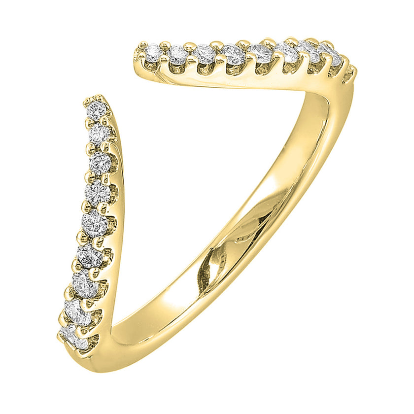 Best Seller 14k Gold Diamond Contour Band 1/4ctw