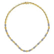 Shimmering Bold Design Diamond Statement Necklace in Two Tone 14K Gold | Gemma's Jewelers