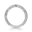 14K White Gold Vintage Inspired Anniversary Band