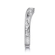 14K White Gold Vintage Inspired Anniversary Band