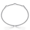 14K White Gold Bujukan Pyramid Stations Bangle