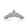 Gabriel & Co. Exquisite Design Curved Filigree Diamond Wedding Ring in 14KW