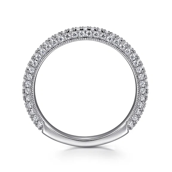 14k White Gold Pave Diamond