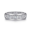 men's baguette diamond band