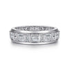 men's baguette diamond band