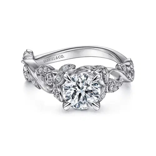 Floral Engagement Ring