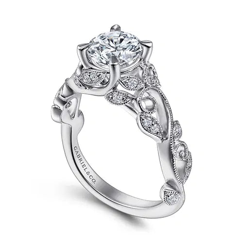 Floral Engagement Ring
