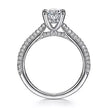 Luxurious Pave Set Oval Center Diamond Engagement Ring in 14K Gold | Gemma's Jewelers