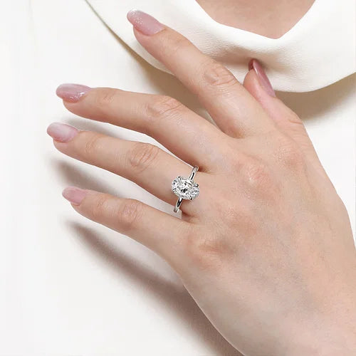 Hidden Halo Engagement Ring