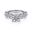 Shimmering Double Row Shared Prong Diamond Engagement Ring in 14K Gold | Gemma's Jewelers