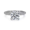 Exquisite Pave Set Diamond Engagement Ring 2.56 Carats in 14K Gold | Gemma's Jewelers