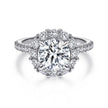 Diamond Halo Engagement Ring 