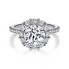 Diamond Halo Engagement Ring 