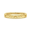 14K Yellow Gold Vintage Inspired Anniversary Band