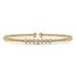 Gabriel & Co. Bujukan Bead and Cluster Diamond Bangle in 14K Yellow Gold
