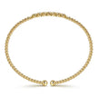 Gabriel & Co. Bujukan Bead and Cluster Diamond Bangle in 14K Yellow Gold