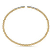 14K Yellow Gold Bujukan Diamond Bars Bangle
