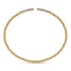 14K Yellow Gold Bujukan Diamond Bars Bangle