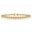 Gabriel & Co. Bujukan Graduating Beads Bangle in 14K Yellow Gold