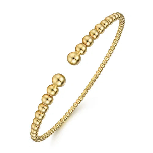Gabriel & Co. Bujukan Open Bangle Bracelet in 14K Yellow Gold
