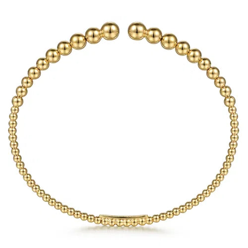 Gabriel & Co. Bujukan Open Bangle Bracelet in 14K Yellow Gold