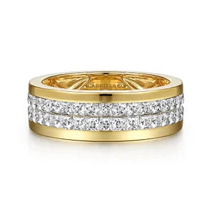 princess cut men's diamond band 