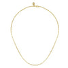 14K Yellow Gold Paper Clip Chain Necklace