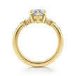 14K Yellow Gold Marquise Shape Diamond Engagement Ring