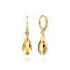 Gabriel & Co. Bujukan Teardrop Texture Drop Earrings in 14K
