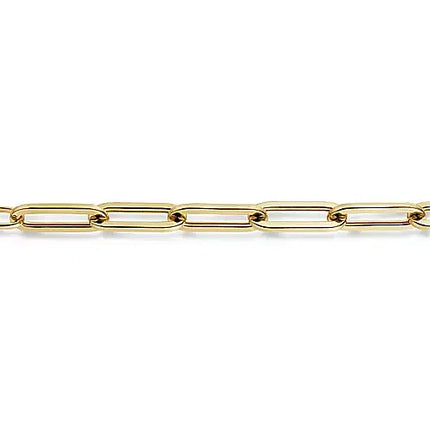 Bold & Fashionable Paperclip Bracelet in 14K Yellow Gold | Gemma's Jewelers