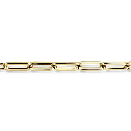 Bold & Fashionable Paperclip Bracelet in 14K Yellow Gold | Gemma's Jewelers