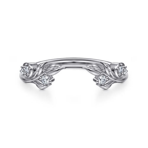 Exquisite Open Design Diamond Wedding Ring in 14KW Gabriel & Co.