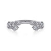Exquisite Open Design Diamond Wedding Ring in 14KW Gabriel & Co.