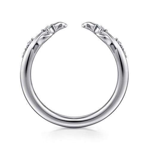 Exquisite Open Design Diamond Wedding Ring in 14KW Gabriel & Co.