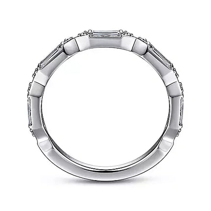 Platinum Channel Set Diamond Anniversary Band