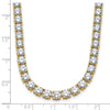 Glamorous Lab Grown 38ct Round Diamond Straight Necklace 14K | Gemmas Jewelers 7